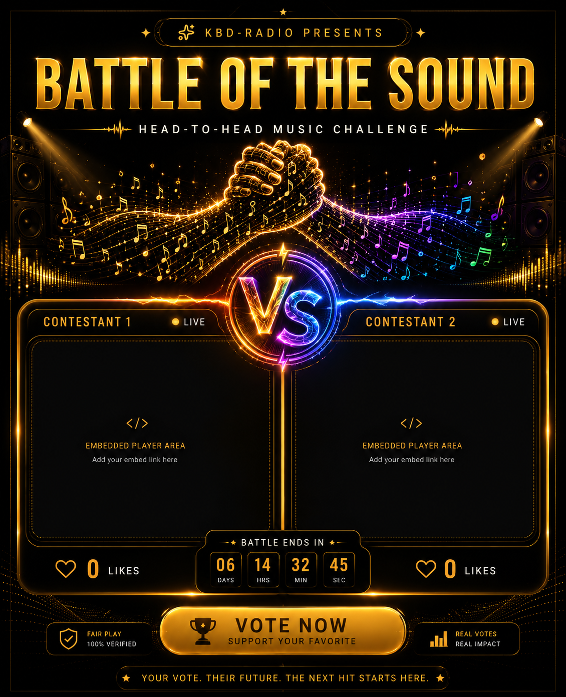 KBD-Radio presents Battle of the Sound — Head-to-Head Music Challenge
