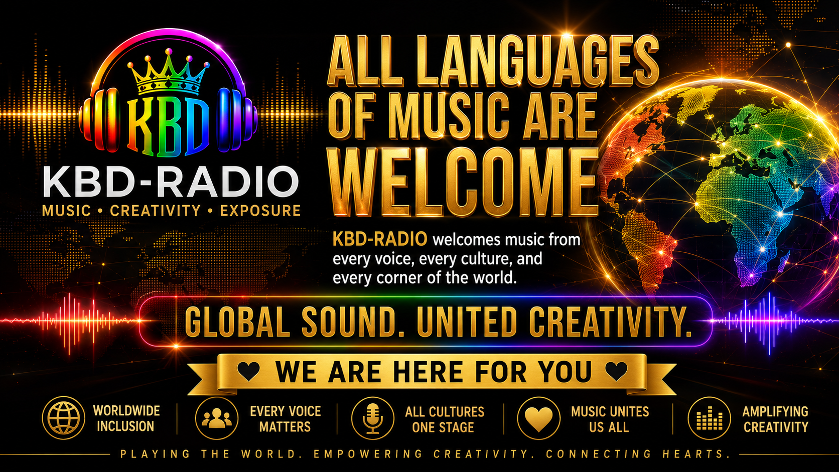 KBD-Radio — All Languages of Music Are Welcome. Global Sound. United Creativity.