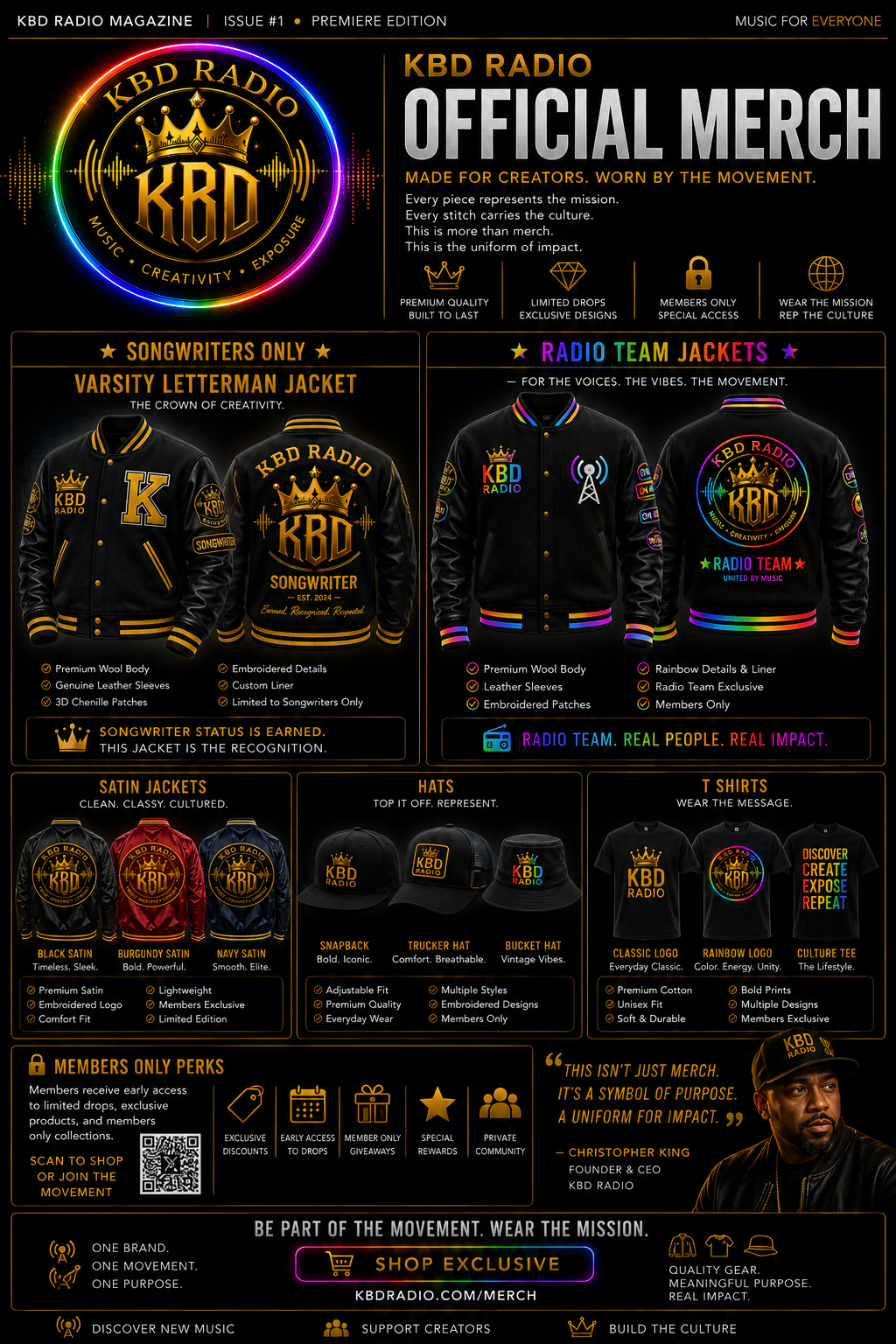 KBD Radio Official Merch — Premiere Edition
